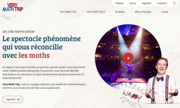 Les maths font leur show : découvrez le tout nouveau site de Very Math Trip !